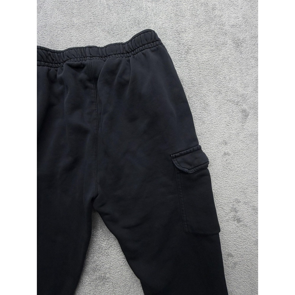 Nike Pants Mens Medium Black Jogger Fleece Cargo Elastic Waist CD3129-010 - Picture 15 of 16